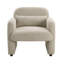 Fauteuil d'appoint contemporain de style taupe Boucle-909488532