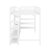 Full Size Metal Loft Bed With TV Stand, Metal Loft Bed With Staircase And Wardrobe-542199259