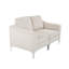 Canapé modulaire modulaire à deux places, canapé modulaire en velours côtelé, beige-531497688