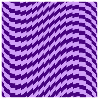 Édredon mauve à illusion optique