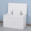 Modern Lift Top Entryway Storage Cabinet With 2 Safety Hinge