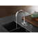 Kingston Brass Concord Single-Handle 2-Hole Deck Mount Kitchen Faucet with Side Sprayer