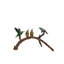 Bronze Hummingbirds on Branch Figurine