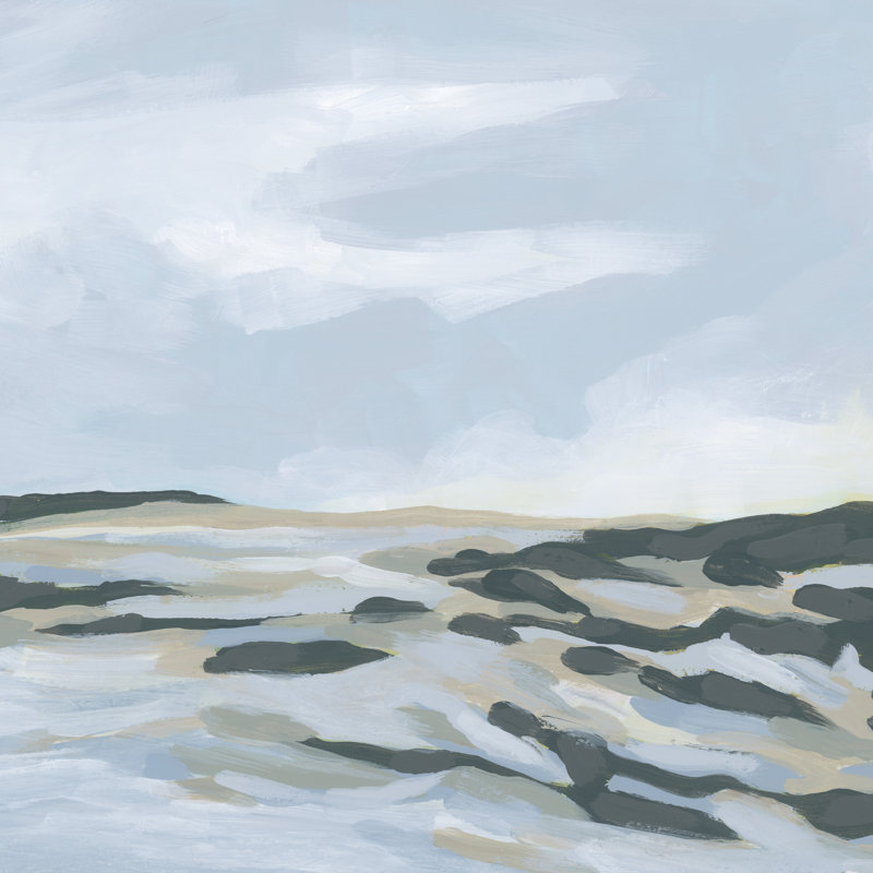 Chambray Coast II by June Erica Vess - Wrapped Canvas Print, 30cm H x 30cm W x 3.8cm D