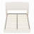 Upholstered Queen Bed Frame With Wingback Headboard, Low Profile Platform Bed With Padded Headboard-407101858