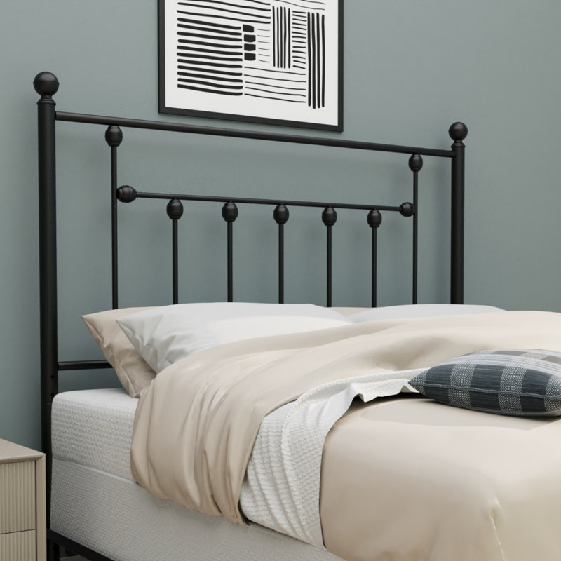 Victorian Black Headboard, Full