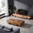 Log style simple coffee table-106442912