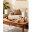 Lampe de table en bois massif 14,2 " 