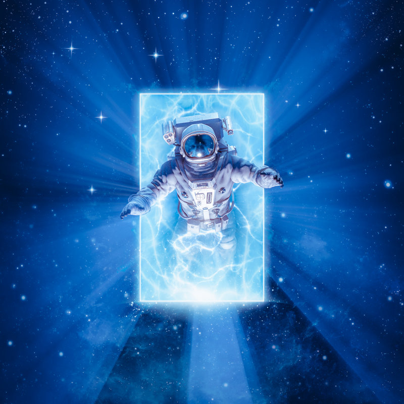 Entering Another Dimension by Grandeduc - Wrapped Canvas Print, 30cm H x 30cm W x 3.8cm D