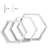 Emeria 3 Piece Hexagon Floating Shelf-633166844