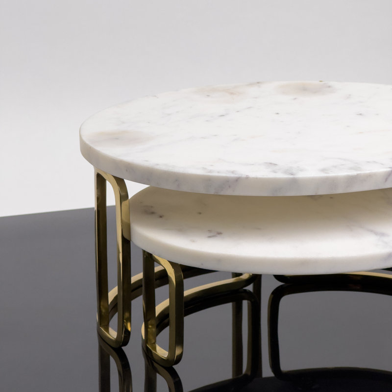 Brid Marble Tray - Set of 2