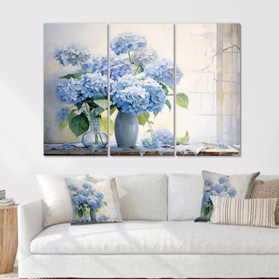 Whitworth - ensemble d'art mural hortensia
