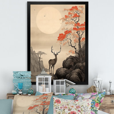 Bustleton " Asian Art Deer Sumi "