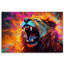 Lion Roaring Abstract - Wrapped Canvas Print-231897271