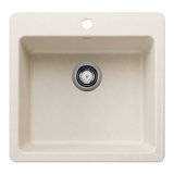 Liven SILGRANIT 21" L x 20.5" W Single Basin Drop-In/Undermount Kitchen Sink
