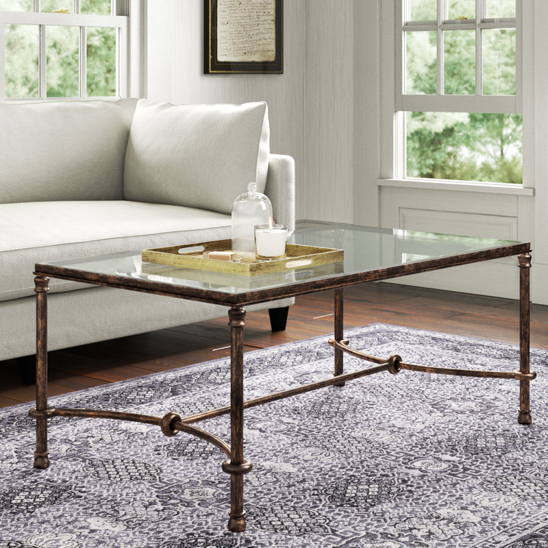 Helios Glass Top Coffee Table
