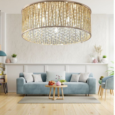 Barrile Glass Flush Mount
