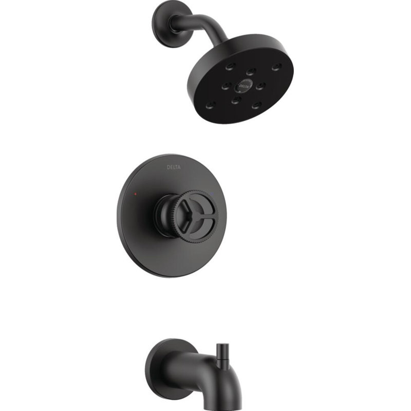 Trinsic  Tub and Shower Faucet, Matte Black