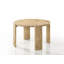 Ensemble de table de salle à manger 47 po avec chaises rembourrées de couleur crème Bruno