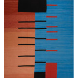 Area Rug in Blue/Brown