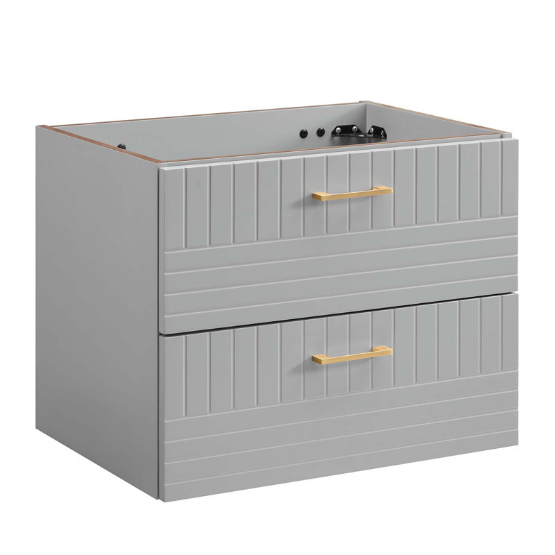 Base de meuble-lavabo mural 24 "Modway Day Break (lavabo non inclus), Gris clair