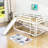 Holenice Kids Twin Over Twin Bunk Bed-670295354