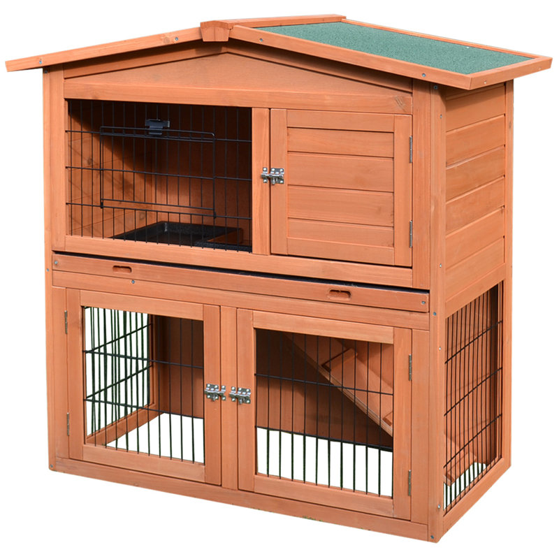 Coleman Rabbit Hutch Outdoor Guinea Pig Hutch 2Tier 1005 x 55 x 101 cm