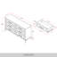 Commode double 6 tiroirs l 52,52 po Baccus-1591789983