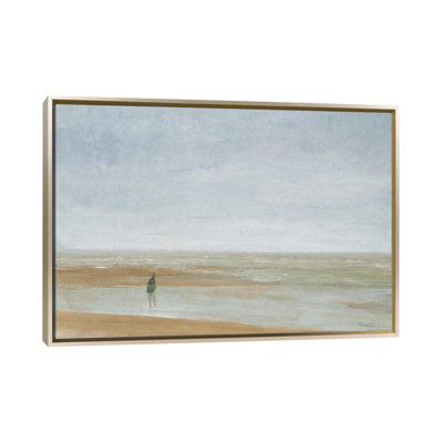 Mer et pluie - reproduction d'art murale - toile encadrée