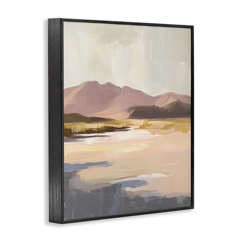 «Desert Mountain Sunrise», peinture giclée par Heidi Kuntz, H 14 po x l 11 po, Noir