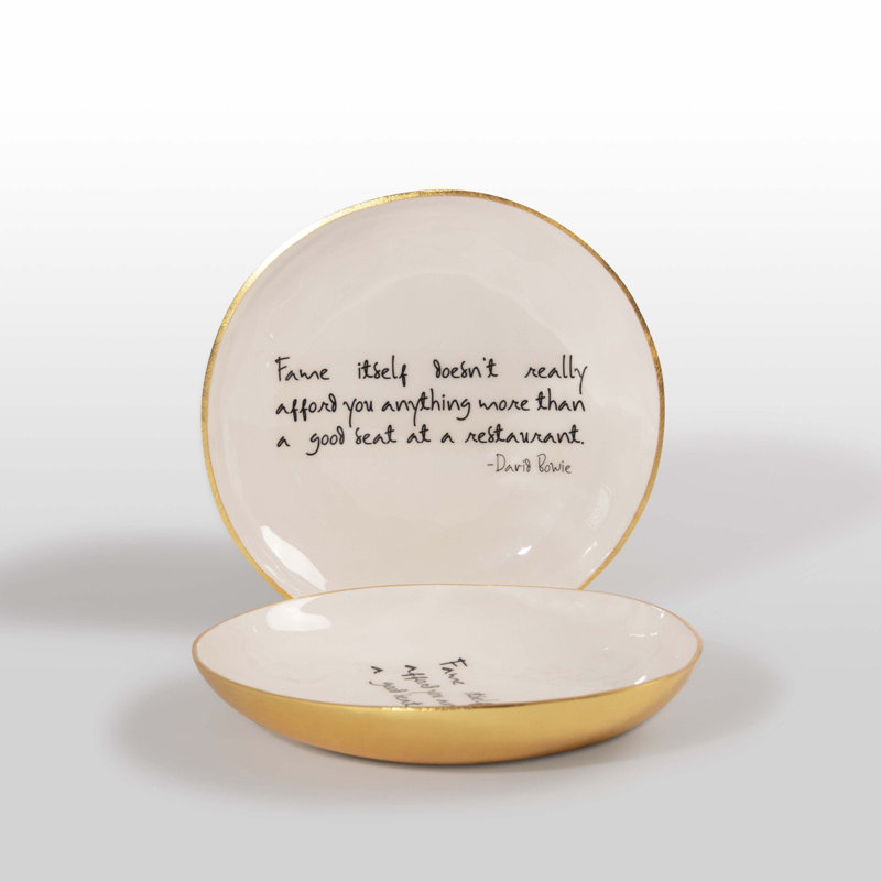 Large Round Bowl With Quote