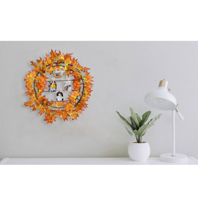 Autumn Yellow Wall Decor Metal Picture Frame Clips Photo Holder Party Decoartion