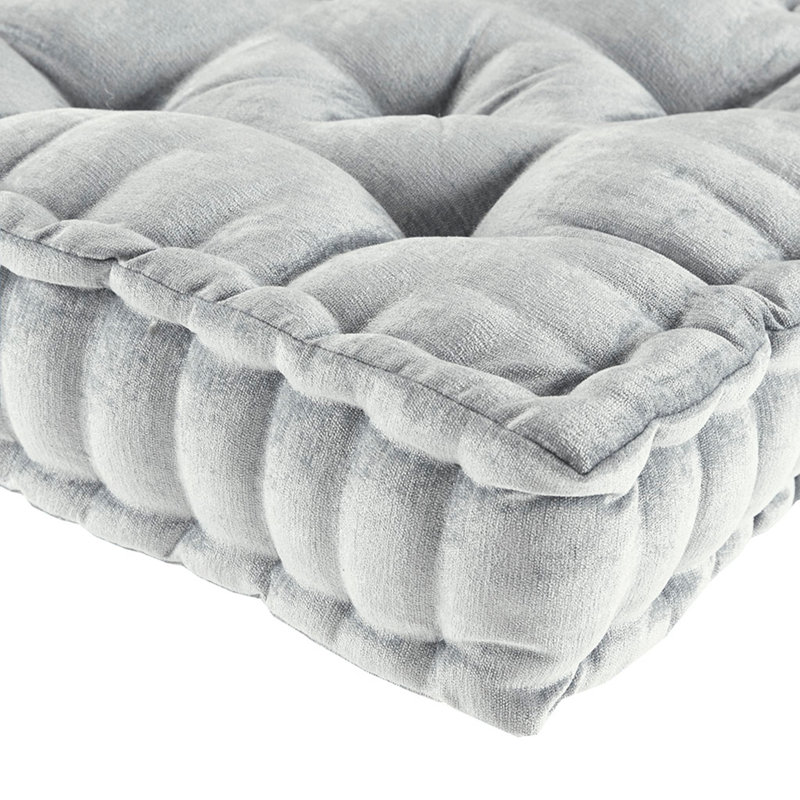 Coussin de sol carré en poly chenille