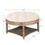 Rembourré - rond et avec rangement en tissu ouvert beige imperméable blanc-470460242