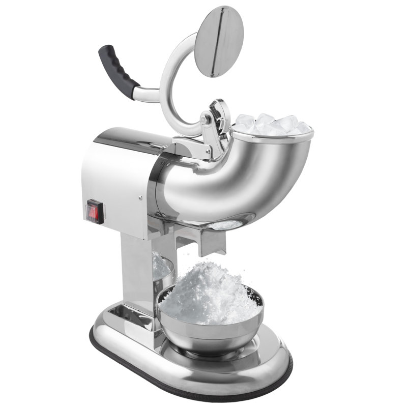 Machine à neige enneigée - Rasoir à glace avec moteur puissant de 250 W - Machine à glace pilée de comptoir facile à utiliser par Great Northern Popcorn (acier inoxydable)