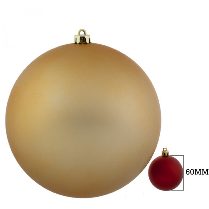 Bauble, 20cm H x 20cm W, Gold