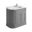 Rowland 885 mm Freestanding Single Vanity with Integrated Ceramic Basin-37085542-36806608