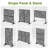 6ft. H x 4ft. W Metal Privacy Screen Fence Panel Leave Pattern-55887657