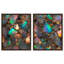 Ensemble d'art mural de salle de bain Stonic Rainbow Duo par Art Remedy, cadre argenté, 36 x 45-2086859036-2086859052