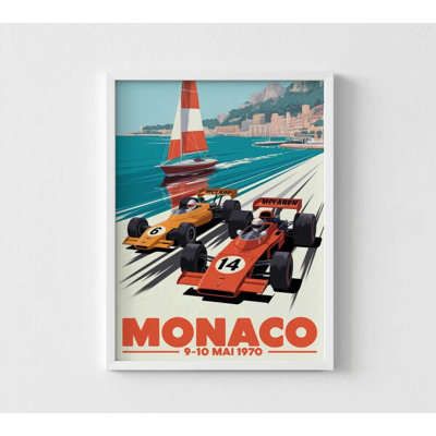 Affiche Monaco Speed Race: décor de course de luxe (encadré ou non)