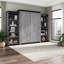 Grand lit escamotable 126 W avec 2 tablettes AILE-55325532