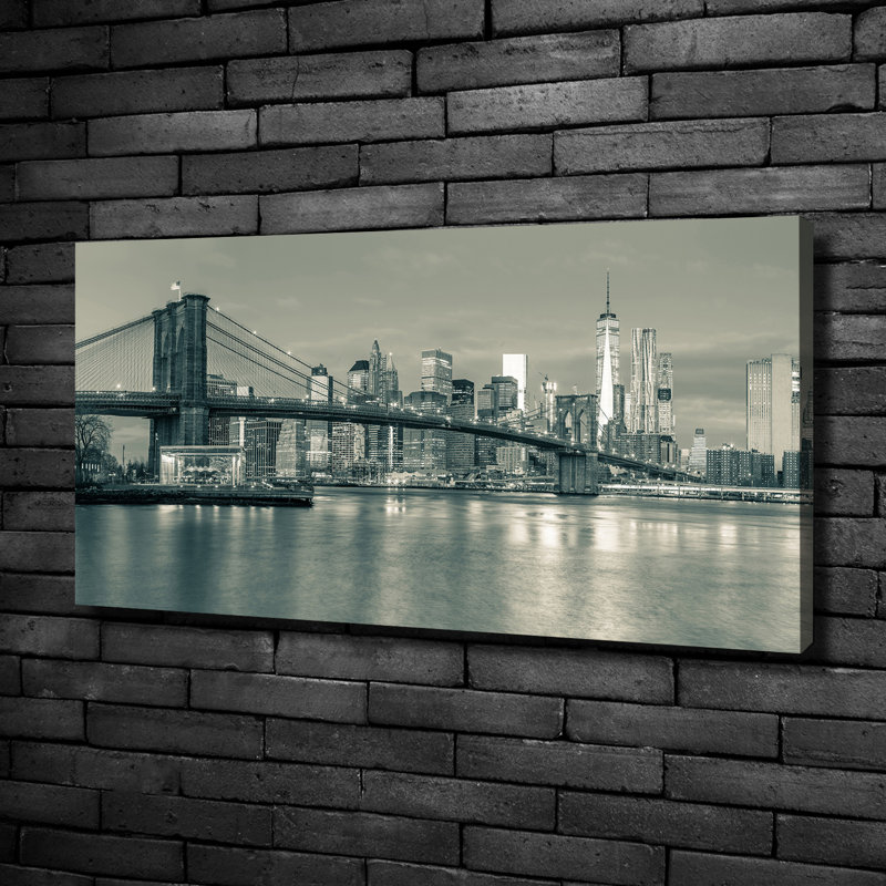 Manhattan New York 1 Piece Wall Art on Canvas