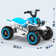 6V 7Ah Powered Ride-on Toy, Electric 4-Wheeler ATV Car w/ Horn, Music Player, Headlight for Kids