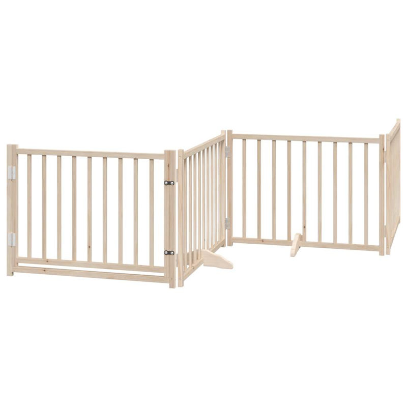 Talala Solid Wood Dog House Door, Beige, 60cm H x 320cm W x 2cm D