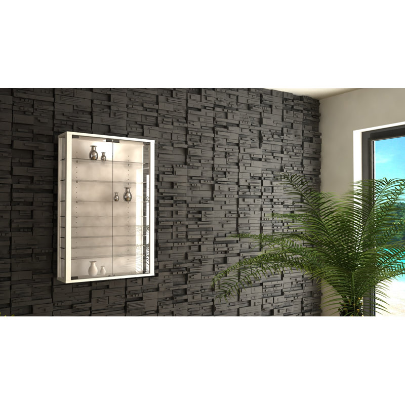Berry Hill Display Cabinet with Lighting, White