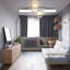 Ivy Bronx 1-Light 82.7cm LED Integrated Semi-Flush Mount