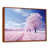 Toile avec cadre flottant brun