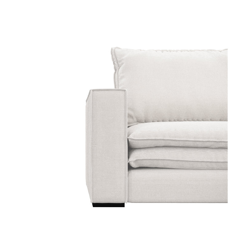 Aaron Right Corner Sofa, Off White, Right Hand Facing