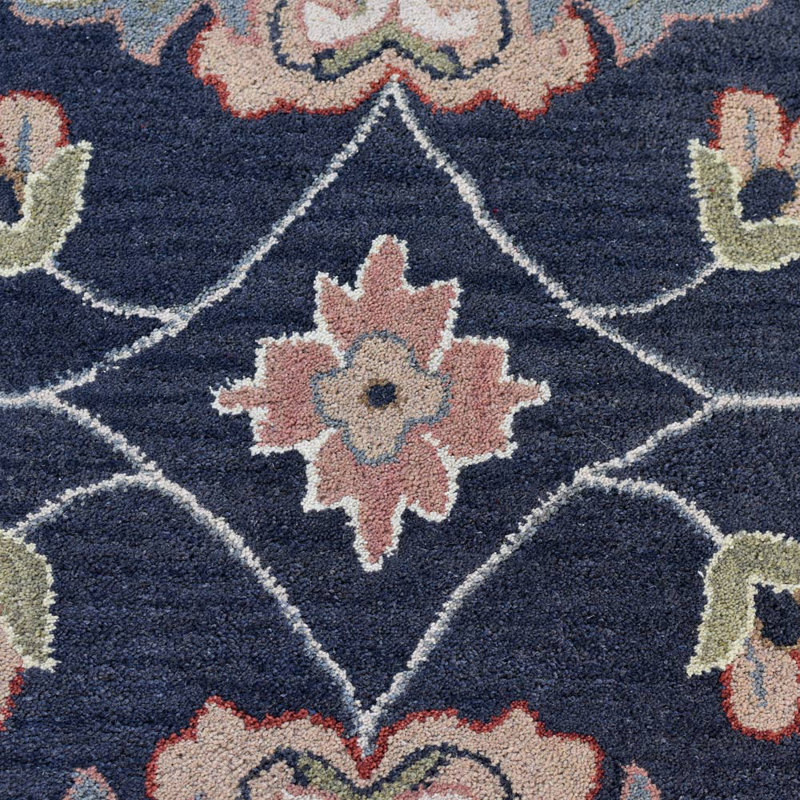 Classical Hand Tufted Wool Eco-Friendly Area Rugs - Rectangle | Charcoal Color | Oriental Design | Area Rugs for living room, Bedroom