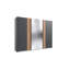 Alvernia 3 Door Manufactured Wood Wardrobe-473812286-473812287